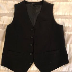 Men’s black suit vest